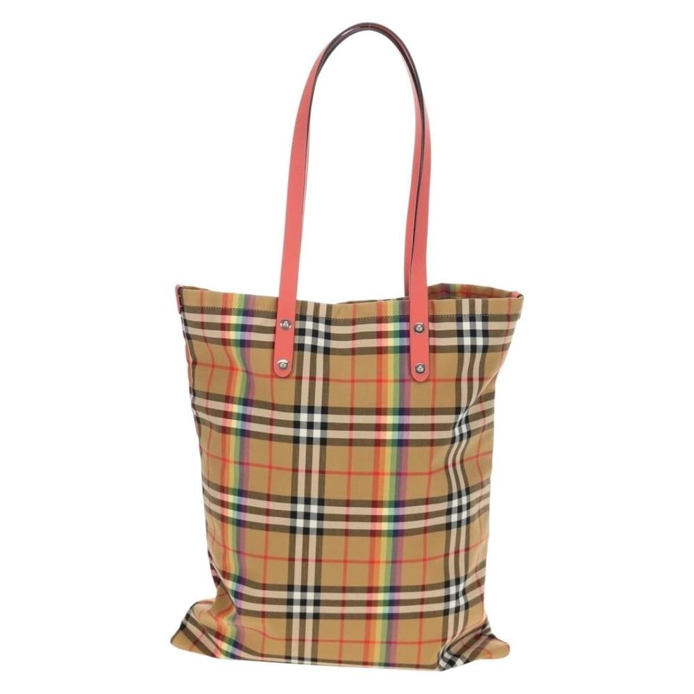 Burberry Nova Check Canvas Tote Beige